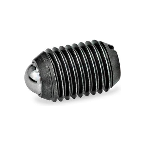 J.W. Winco GN615 Ball Plungers, Steel, Slot, Standard Spring, 0.24" Plunger Dia., Black, 0.75"L 10NG11/K - main